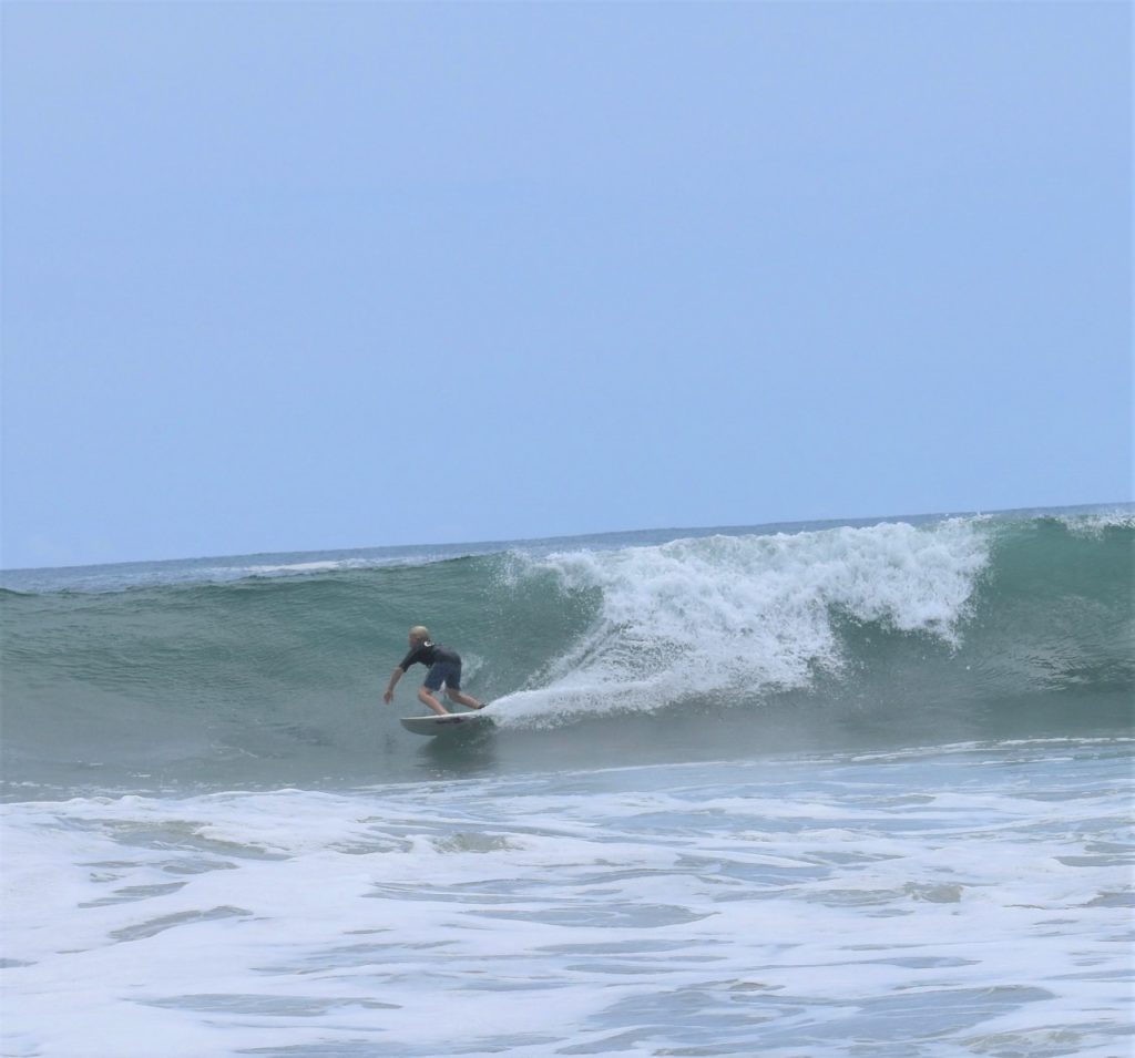 get kids outside surfing in Costa Rica