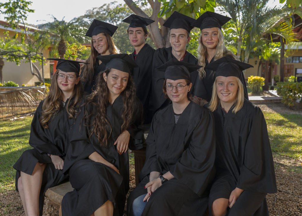 graduating seniors at CRIA, a Costa Rica international school