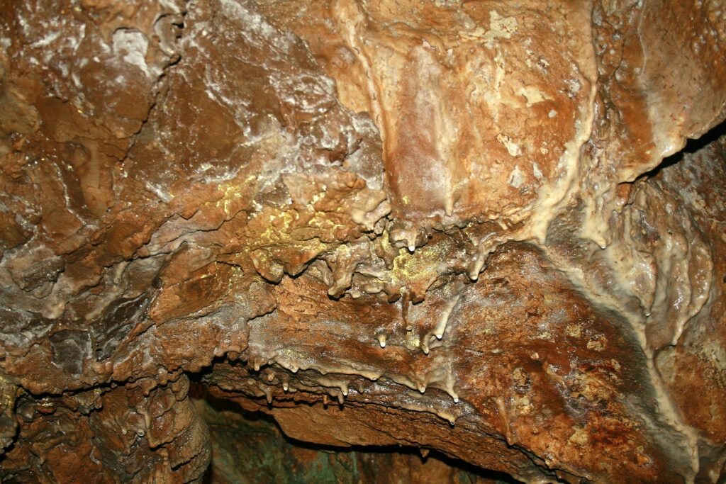 stalactite cave ceiling